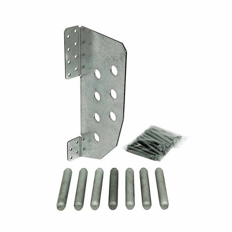 Simpson Strong-Tie HCJTZ Heavy-Duty Concealed Joist Tie with Pins for Glulam Beams