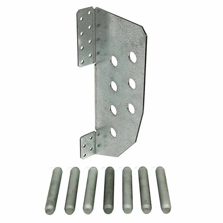 Simpson Strong-Tie HCJTZ Heavy-Duty Concealed Joist Tie with Pins for Glulam Beams - 2