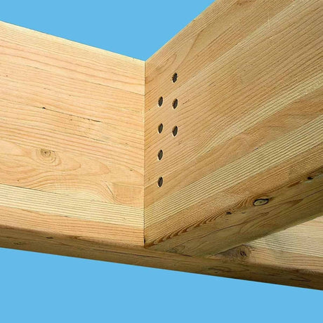 Simpson Strong-Tie HCJTZ Heavy-Duty Concealed Joist Tie with Pins for Glulam Beams - 4