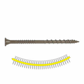 Simpson Strong-Tie HCKDSVT3S Deck-Drive (#10 x 3") T25 DSV Wood Collated Screw, Tan (500 Pack)