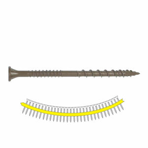 Simpson Strong-Tie HCKDSVT3S Deck-Drive (#10 x 3") T25 DSV Wood Collated Screw, Tan (500 Pack)