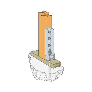 Simpson Strong-Tie HD5B (9-3/8") Bolted Holdown - G90 Galvanized - 3