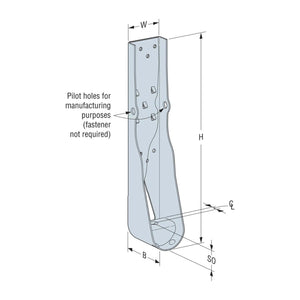 Simpson Strong-Tie HDUE7-SDS3HDG (14-11/16") 14Ga Predeflected Holdown with SDS Screws - Hot Dip Galvanized - 3