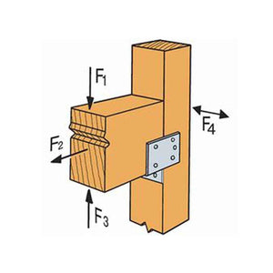 Simpson Strong-Tie HH6 High-Strength Galvanized Header Hanger for 6x Nominal Lumber - 3