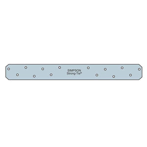 Simpson Strong-Tie HRS12 (12") 12 Gauge Heavy Strap Tie, G90 Zinc Galvanized