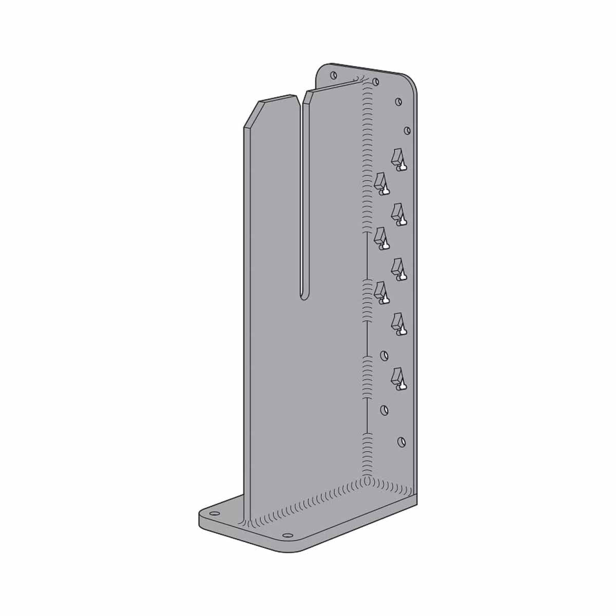 Simpson Strong-Tie HSKP5.75X19.5 (5-3/4" x 19-1/2") Heavy Seated Knife Plate Hanger - Steel - 4