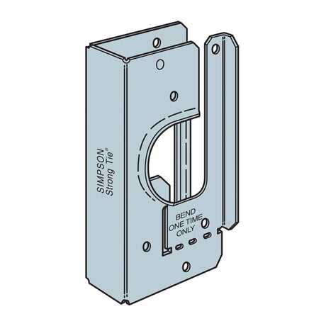 Simpson Strong-Tie HSS2-SDS1.5 (1-9/16") 16 Gauge Galvanized Heavy Stud Shoe for 2x Studs with SDS Screw - 3