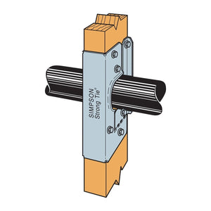 Simpson Strong-Tie HSS2-SDS1.5 (1-9/16") 16 Gauge Galvanized Heavy Stud Shoe for 2x Studs with SDS Screw - 5