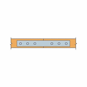 Simpson Strong-Tie HST3HDG (3" x 25-1/2") Heavy-Duty 3-Gauge Hot-Dip Galvanized Strap Tie - 3