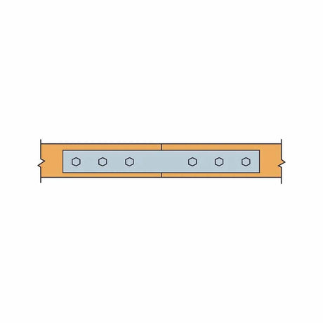 Simpson Strong-Tie HST3HDG (3" x 25-1/2") Heavy-Duty 3-Gauge Hot-Dip Galvanized Strap Tie - 3