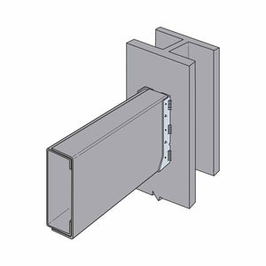 Simpson Strong-Tie HUC810 (8x10) 14Ga Heavy Galvanized Concealed-Flange Face-Mount Joist Hanger - 3