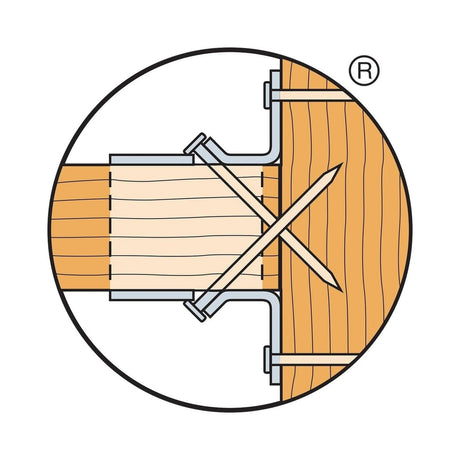 Simpson Strong-Tie HUS210-2TF (Double 2" x 10") Galvanized Top-Flange Joist Hanger - 4
