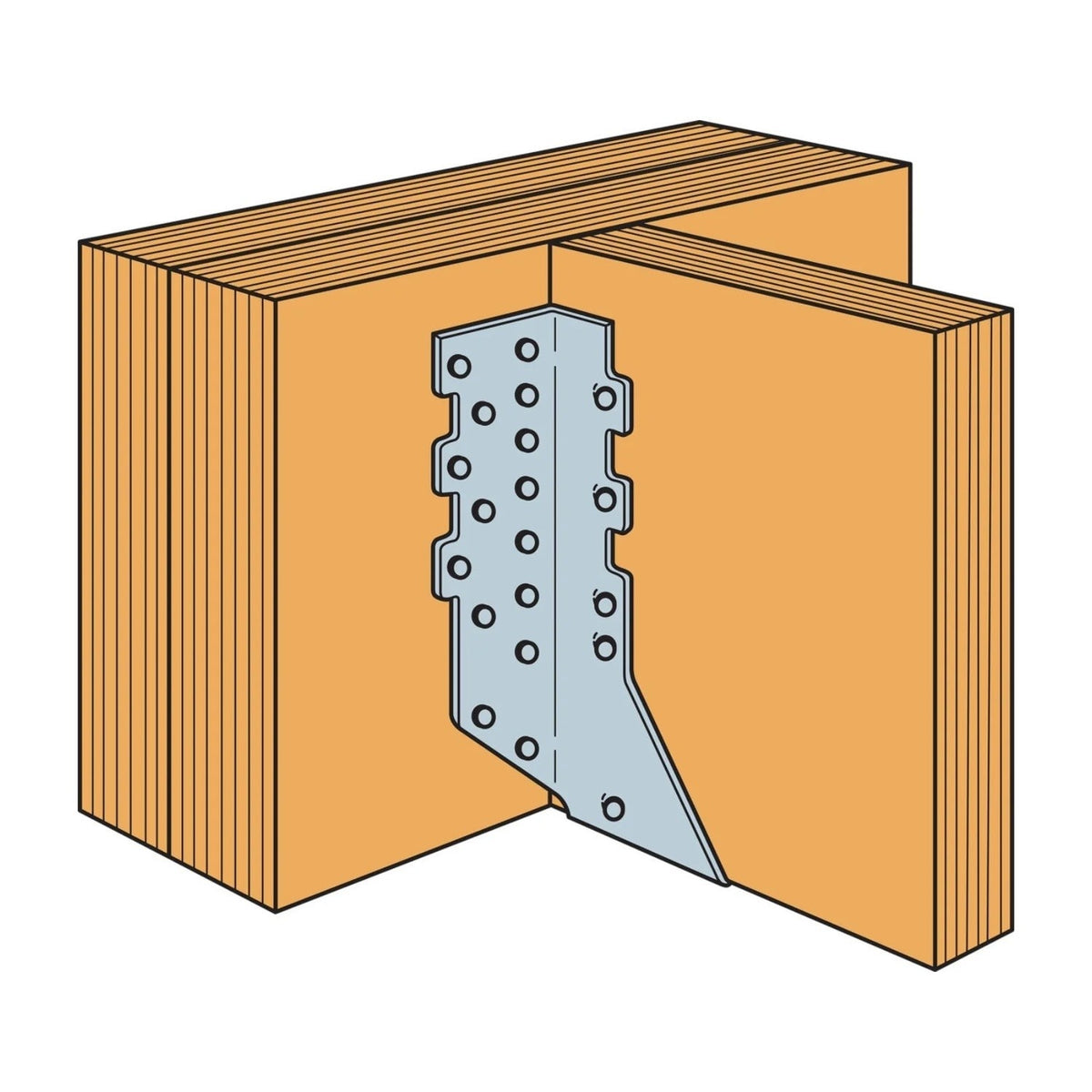 Simpson Strong-Tie HUS26-2 (Double 2" x 6") Galvanized Face-Mount Joist Hanger - 2