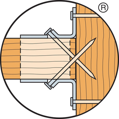 Simpson Strong-Tie HUS26-2 (Double 2" x 6") Galvanized Face-Mount Joist Hanger - 3