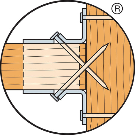 Simpson Strong-Tie HUS28 (2" x 8") 14Ga Heavy Galvanized Concealed-Flange Face-Mount Joist Hanger - 4