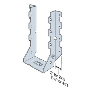 Simpson Strong-Tie HUS410 (4" x 10") 14Ga Heavy Galvanized Concealed-Flange Face-Mount Joist Hanger - 2