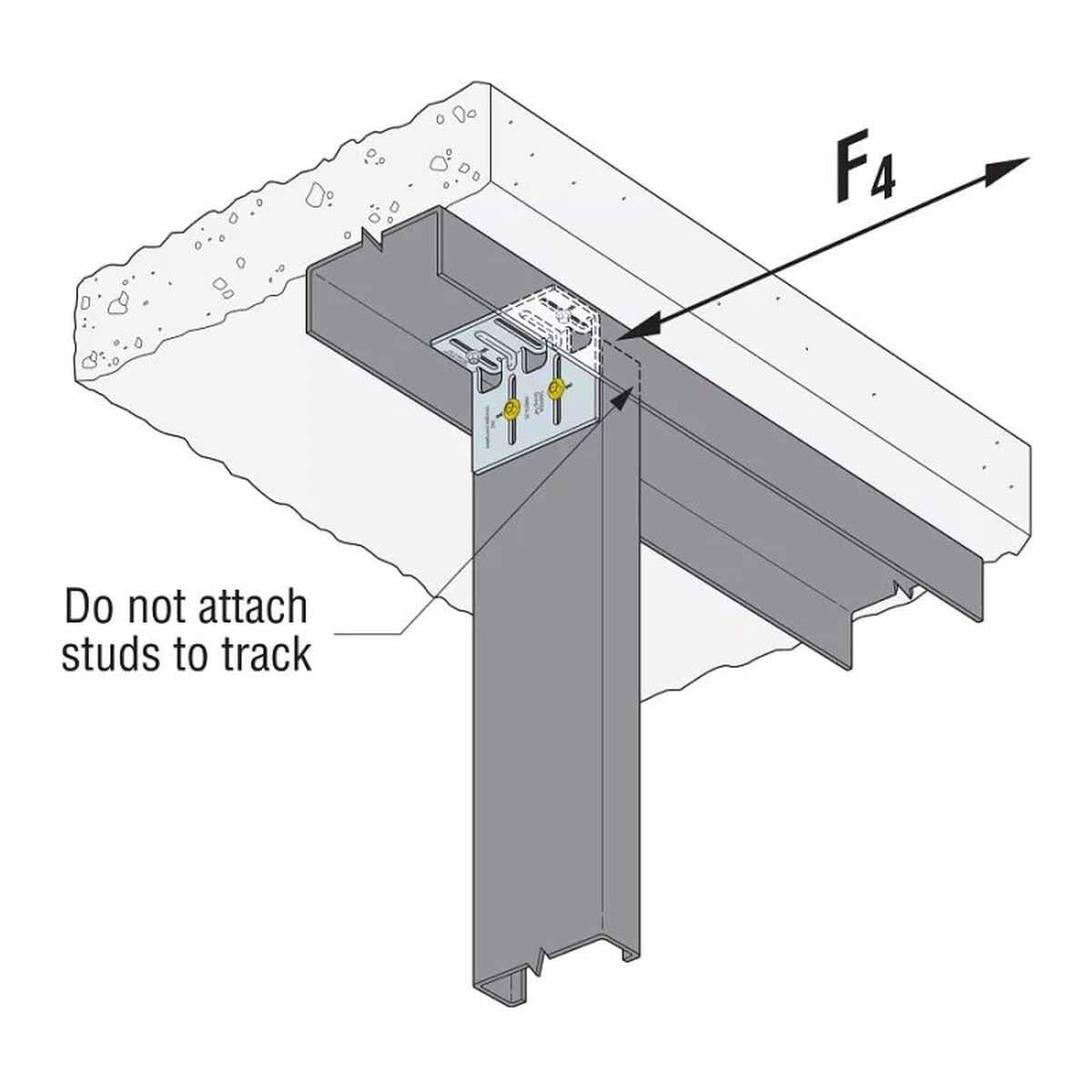 Simpson Strong-Tie HWDC5.25-KT25 (5-1/4") Head-of-Wall Drift-Clip Connector for Lateral and Vertical Deflection (25 Pack) - 3