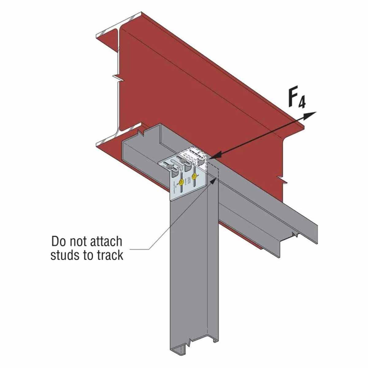 Simpson Strong-Tie HWDC5.25-KT25 (5-1/4") Head-of-Wall Drift-Clip Connector for Lateral and Vertical Deflection (25 Pack) - 6