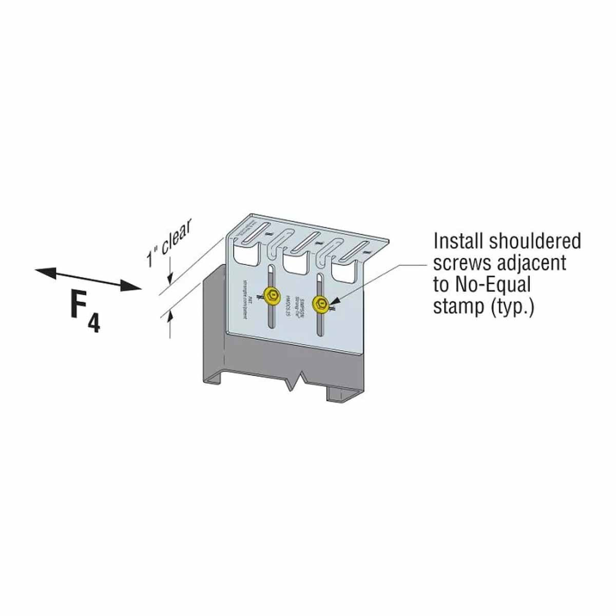 Simpson Strong-Tie HWDC5.25-KT25 (5-1/4") Head-of-Wall Drift-Clip Connector for Lateral and Vertical Deflection (25 Pack) - 9
