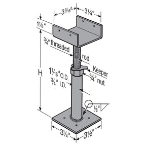 Simpson Strong-Tie J57 Floor Beam Levelers for Construction Leveling