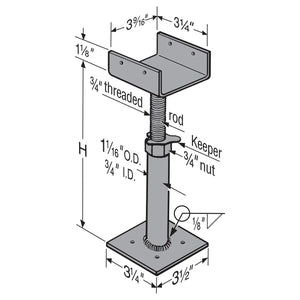 Simpson Strong-Tie J57 Floor Beam Levelers for Construction Leveling