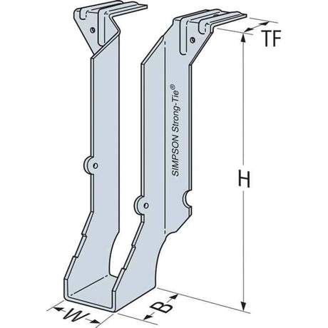 Simpson Strong-Tie LB26 (2" x 6") Top Flange Joist Hanger, G90 Galvanized - 2