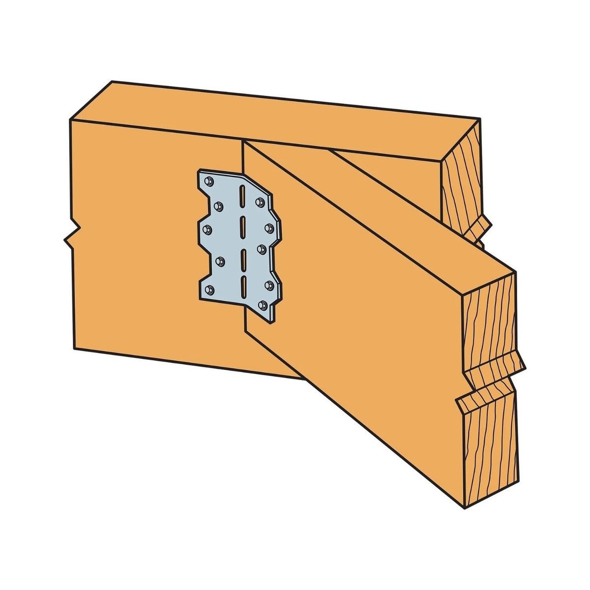 Simpson Strong-Tie LS70 (6-3/8") 18-Gauge Galvanized Adjustable L Angle - 4