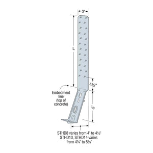 Simpson Strong-Tie LSTHD8 (18-5/8") Strap-Tie Holdown for Wood and Cold-Formed Steel Construction - 2