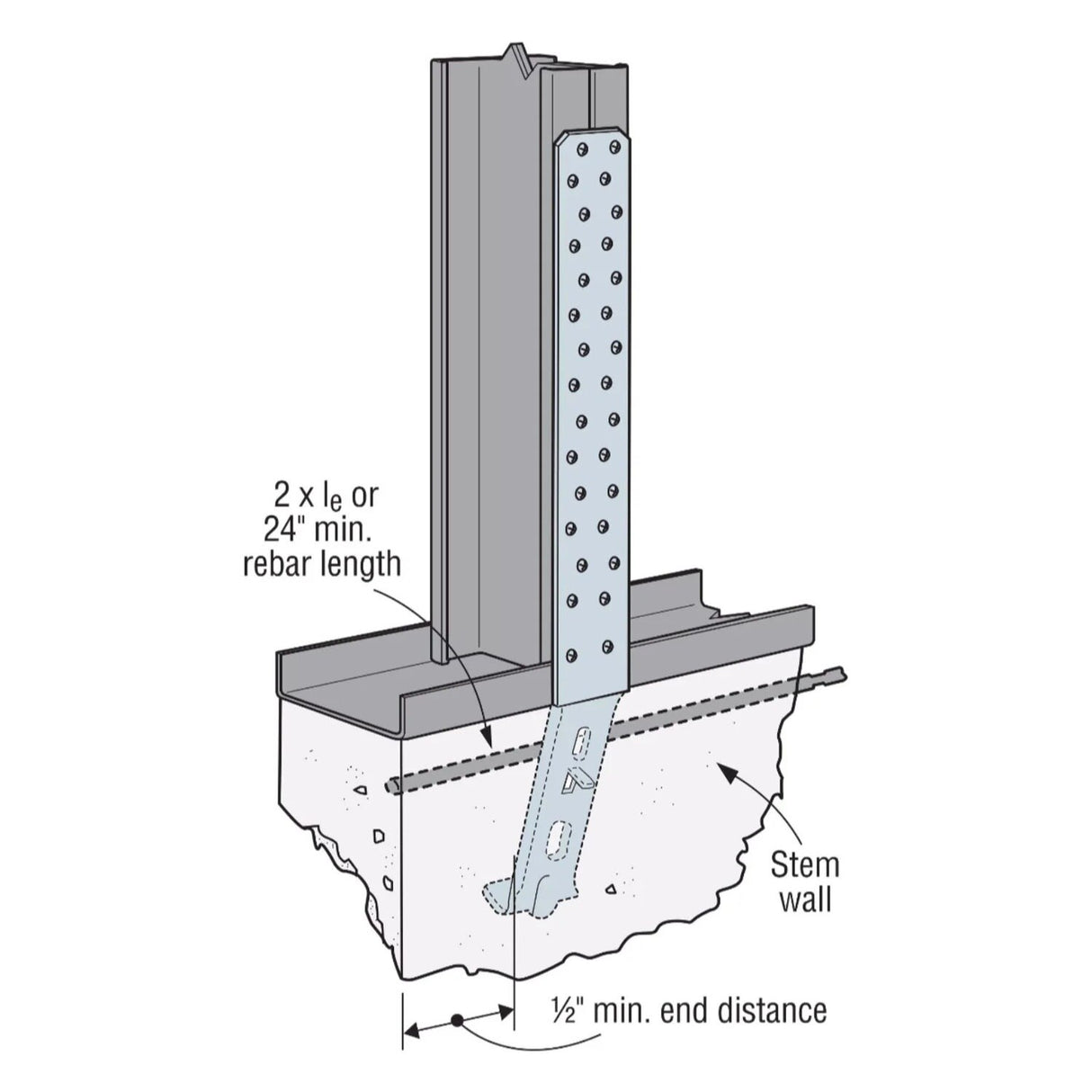Simpson Strong-Tie LSTHD8 (18-5/8") Strap-Tie Holdown for Wood and Cold-Formed Steel Construction - 4