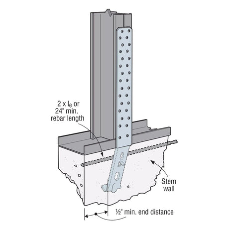 Simpson Strong-Tie LSTHD8 (18-5/8") Strap-Tie Holdown for Wood and Cold-Formed Steel Construction - 4
