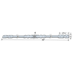 Simpson Strong-Tie LTB40 (39") 22-Gauge Galvanized Tension Bridging