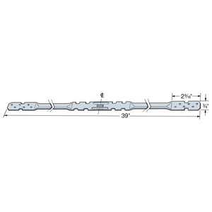 Simpson Strong-Tie LTB40 (39") 22-Gauge Galvanized Tension Bridging