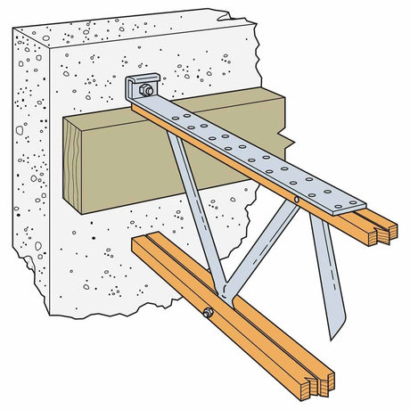 Simpson Strong-Tie LTTI31 (31") 18-Gauge Light Tension Tie for Wood-to-Concrete or Masonry Connections - 3