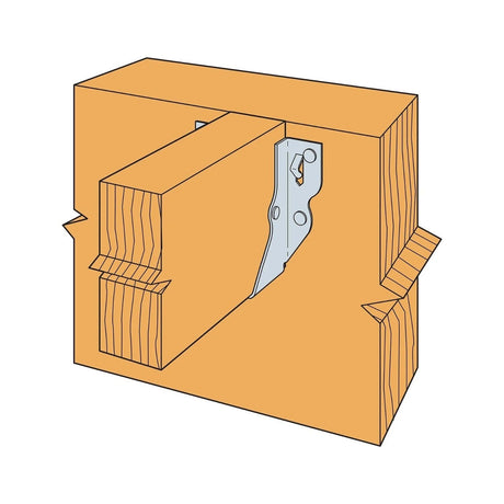 Simpson Strong-Tie LU24 (2" x 4") Galvanized Face-Mount Joist Hanger - 3