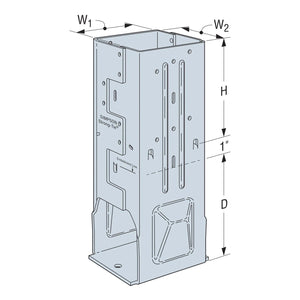 Simpson Strong-Tie MPB66Z (6x6) Moment Post Base - Zmax Finish - 2