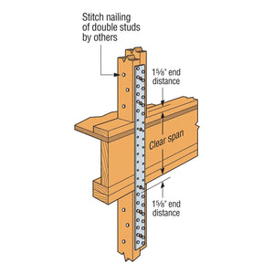 Simpson Strong-Tie MSTA12SS (12") 18-Gauge Stainless Steel Medium Strap Tie - 4