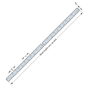 Simpson Strong-Tie MSTA18Z (18-in) Medium Strap Tie - ZMAX Galvanized - 2
