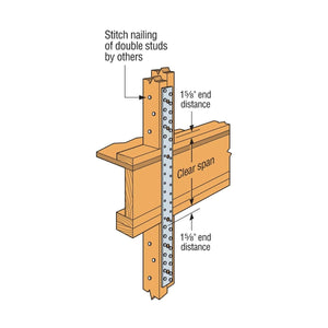 Simpson Strong-Tie MSTA21Z (21-in.) Medium Strap Tie for Wood-to-Wood Applications - 4