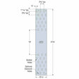 Simpson Strong-Tie MTWS48-8 (8-1/16 in. x 47-5/8 in.) High-Capacity 7-Gauge Mass Timber Washer Strap for CLT and Engineered Wood Connections