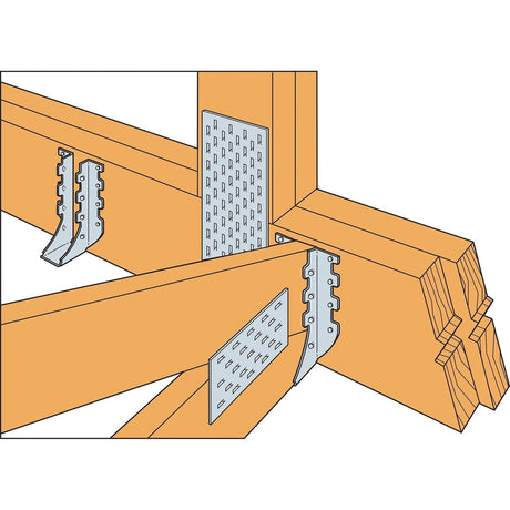 Simpson Strong-Tie MUS28 (2" x 8") Face Mount Joist Hanger, Galvanized - 3