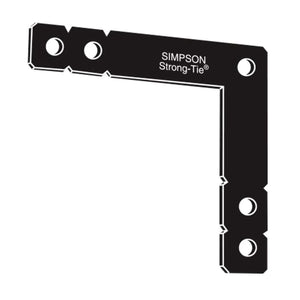 Simpson Strong-Tie OL (12 in. x 12 in.) Black Powder-Coated Ornamental L Angle
