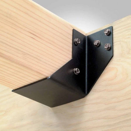 Simpson Strong-Tie OU48 (4" x 8") Ornamental Joist Hanger Black Powder Coated for Decorative Wood Connections - 2