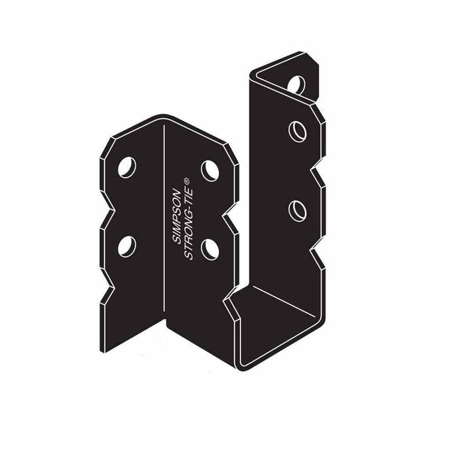 Simpson Strong-Tie OU612 (6" x 12") Ornamental Joist Hanger Black Powder-Coated for Decorative Wood Connections