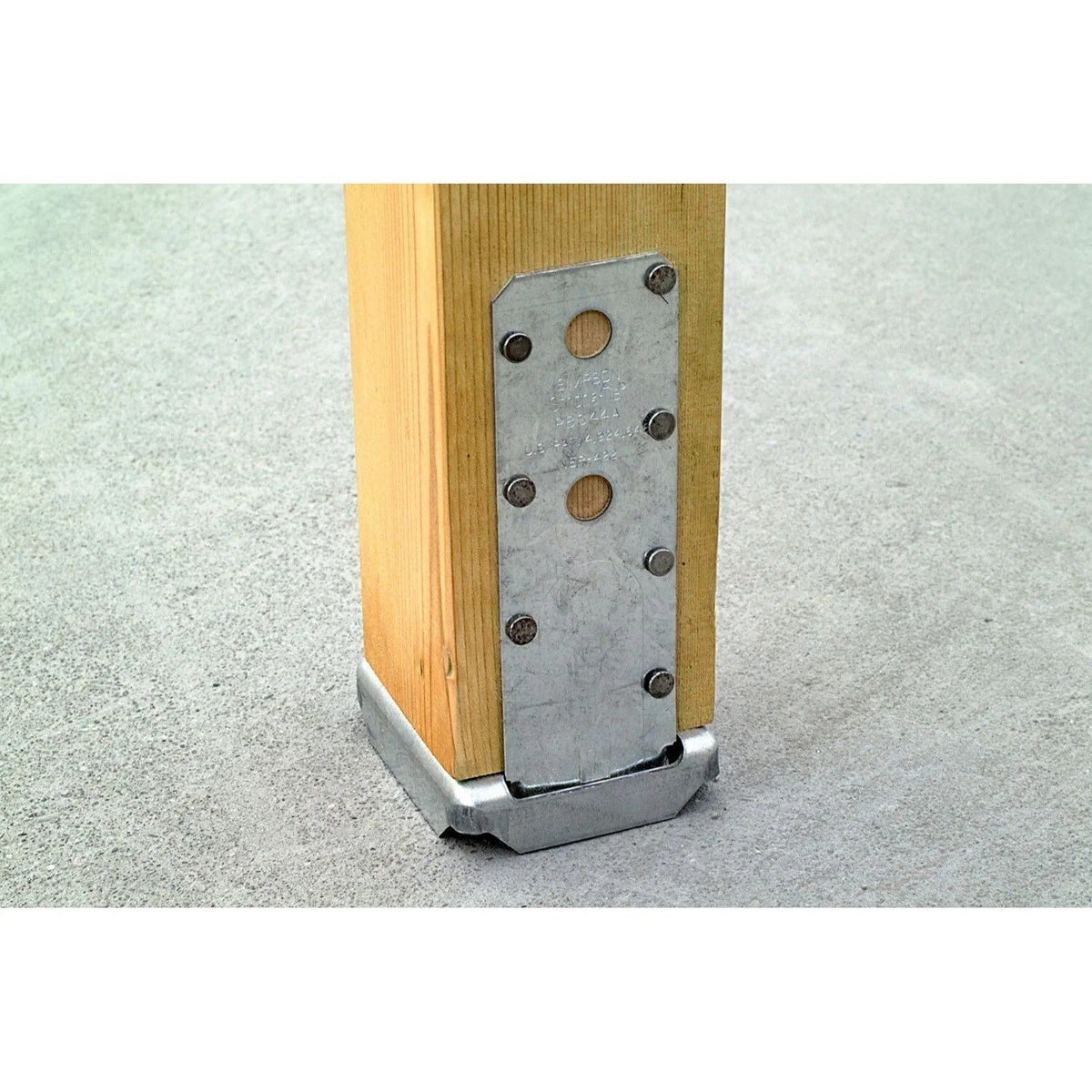 Simpson Strong-Tie PBS44AZ (4" x 4") 12 Gauge Post Base Stand Off - ZMAX Finish - 2