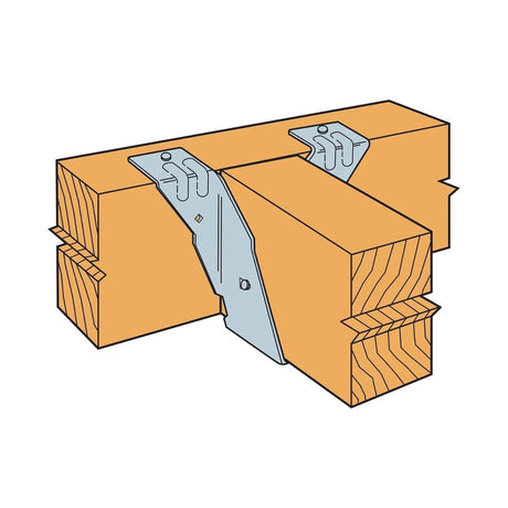 Simpson Strong-Tie PF24 (2x4) 18Ga Post-Frame Top-Flange Hanger - G90 Galvanized - 3