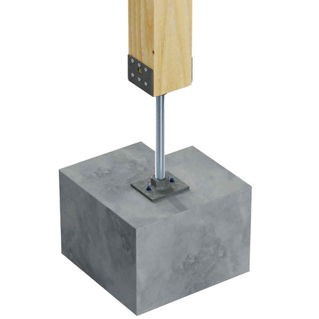 Simpson Strong-Tie PPBF44 (4x4) 12 Gauge Adjustable Porch Post Base - 3