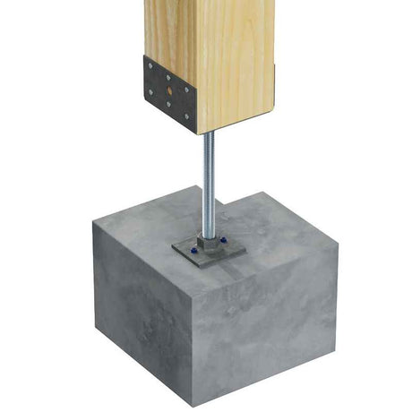 Simpson Strong-Tie PPBF66 (6x6) 12 Gauge Adjustable Porch Post Base - 3