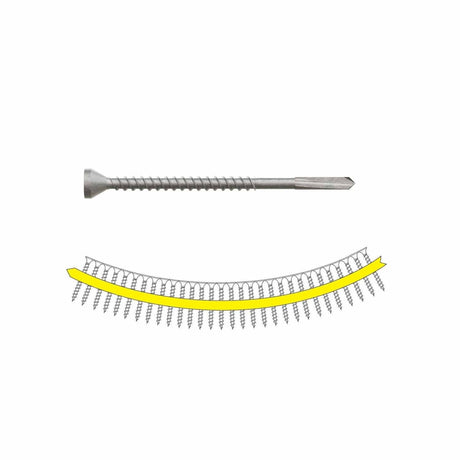 Simpson Strong-Tie PPHDQ11516S0817 Strong-Drive (#8 x 1-15/16" T25) PPHD Sheathing-to-CFS Screw Collated, Quik Guard (2000 Pack) - 2