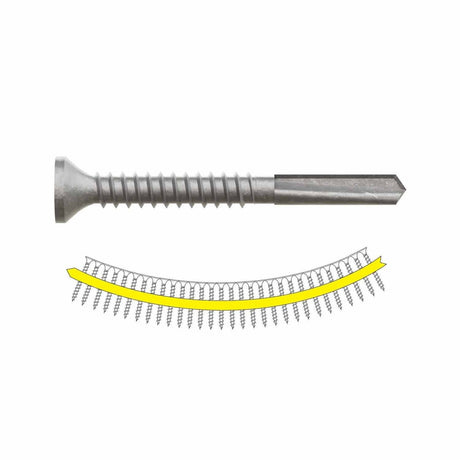 Simpson Strong-Tie PPHDQ134S1016 Strong-Drive (#10 x 1-3/4" T25) PPHD Sheathing-to-CFS Screw Collated, Quik Guard (2000 Pack) - 2