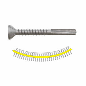 Simpson Strong-Tie PPHDQ134S1214 Strong-Drive (#12 x 1-3/4" T25) PPHD Sheathing-to-CFS Screw Collated,  Quik Guard (1000 Pack) - 2